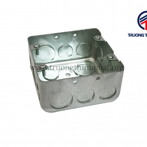 Hộp thép vuông âm tường có đục lỗ