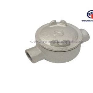 Hộp nối ống thép luồn dây điện 2 ngả thẳng ren dùng cho ống RSC/IMC(Gang nhúng nóng)