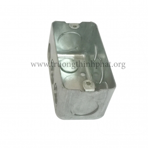 Hộp thép chữ nhật âm tường có đục lỗ